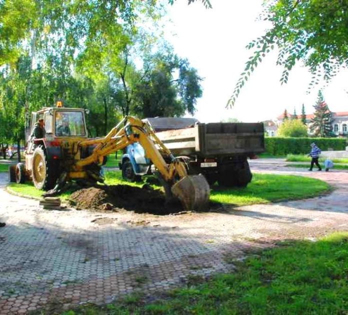 Новый фонтан в Минусинске Новый фонтан в Минусинске