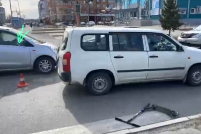 сбили самокат